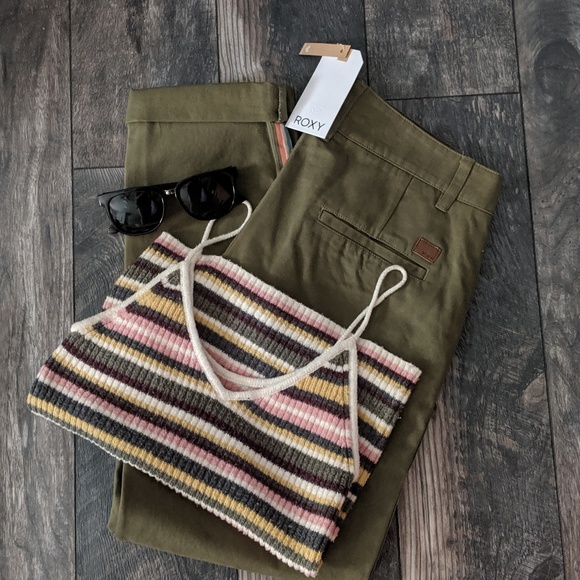 NWT Roxy Poetry Side Stripe Pants - Picture 2 of 5